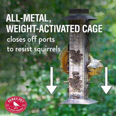 Show full view: Perky-Pet Squirrel-Be-Gone Wild Bird Feeder, Brown slide 8 of 11
