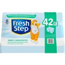 Fresh Step Simply Unscented Clumping Clay Cat Litter, 10.5-lb bag, pack of 4