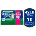 Fresh Step Odor Shield Febreze Scented Clumping Clay Cat Litter, 10.5-lb box, pack of 4