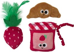 Mad Cat Kitty Croissant Cat Toy with Catnip, Multicolor, 3 count