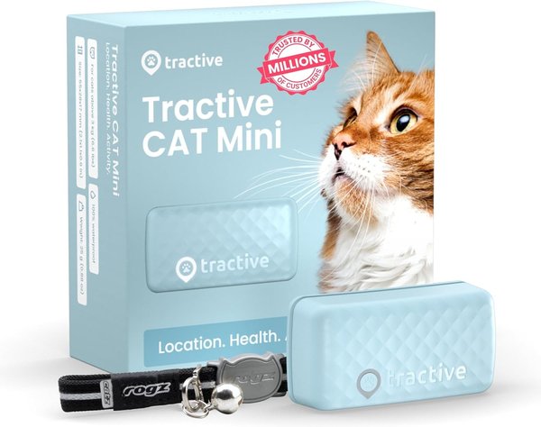 TRACTIVE Cat Mini GPS Tracker Activity Monitor Mint