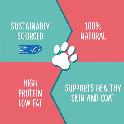 Show full view: Hungry Paws Premium Salmon Skin Dog Chew Treats, 16-oz bag slide 4 of 5