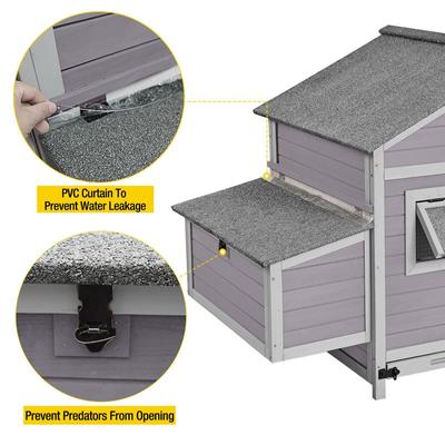 Show full view: Aivituvin AIR59 Wooden Chicken Hen House, 2 to 4 Chicken Capacity slide 4 of 8