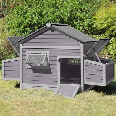 Show full view: Aivituvin AIR59 Wooden Chicken Hen House, 2 to 4 Chicken Capacity slide 2 of 8