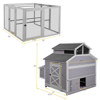 Show full view: Aivituvin AIR49 Extra Large Chicken Coop, 4 to 6 Chicken Capacity slide 6 of 10