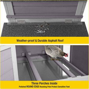 Aivituvin AIR72 Mobile Tractor Chicken Coop, 1 to 2 Chicken Capacity