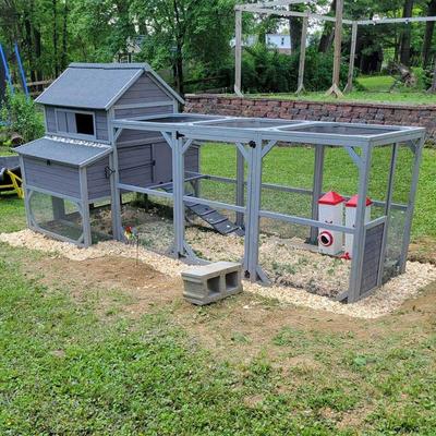 Show full view: Aivituvin AIR46 Large Chicken Coop with Run, 8 to 10 Chicken Capacity slide 2 of 10