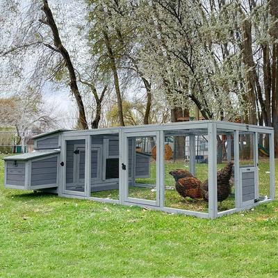 Show full view: Aivituvin AIR45 Large Hen House with Run, 4 to 6 Chicken Capacity slide 2 of 10