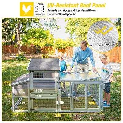 Show full view: Aivituvin AIR27 Chicken Tractor Chicken House, 2 to 4 Chicken Capacity slide 7 of 11