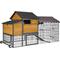 Show in main carousel: Aivituvin AIR7006 Wooden Tractor Chicken Coop with Metal Frame, 6 to 10 Chicken Capacity slide 1 of 11