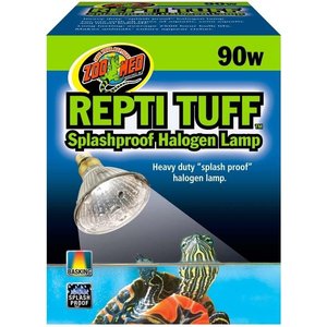 Zoo Med Repti Tuff Splashproof Halogen Reptile Terrarium Lamp, 90 W