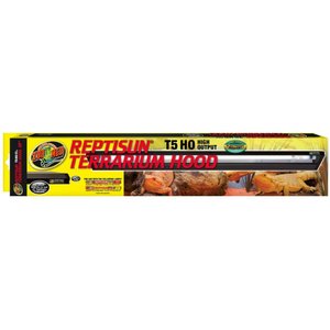 Zoo Med Reptisun LED UVB Combo Terrarium Hood Reptile Light Fixture