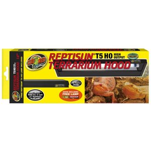 ZOO MED ReptiSun T5-HO Reptile Terrarium Hood, 14-in - Chewy.com