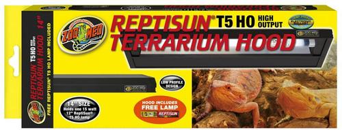 ZOO MED ReptiSun T5-HO Reptile Terrarium Hood, 14-in - Chewy.com