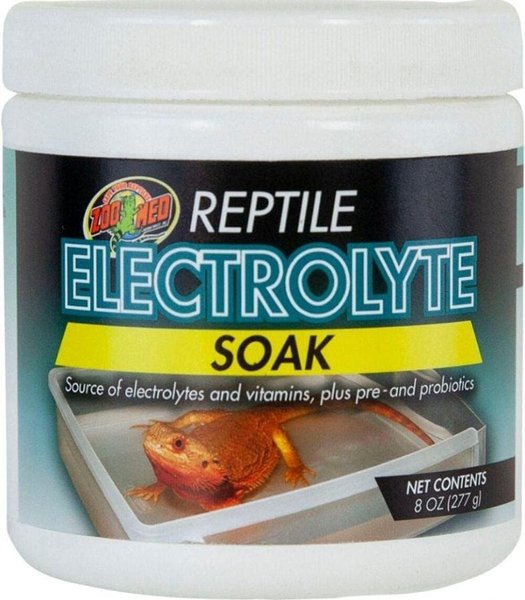 Show full view: Zoo Med Electrolyte Soak Reptile Supplement, 8-oz jar slide 1 of 2