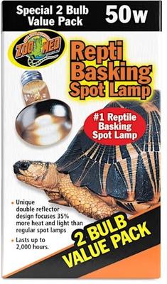 Show full view: Zoo Med Repti Basking Reptile Spot Lamp, 50-watt, 2 count slide 6 of 11