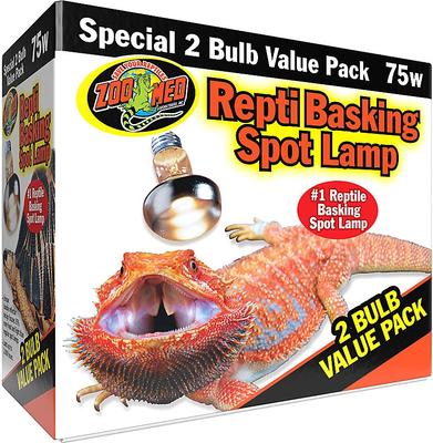 Show full view: Zoo Med Repti Basking Reptile Spot Lamp, 75-watt, 2 count slide 5 of 12