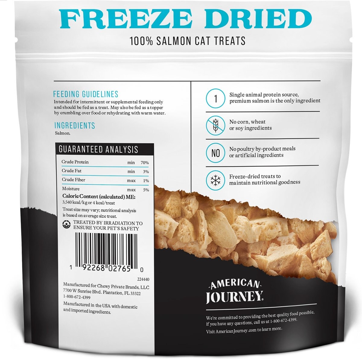 American Journey 100% Salmon Freeze-Dried Grain-Free Cat Treat