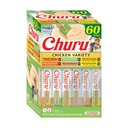 Inaba Churu Chicken Variety Creamy Puree Grain-Free Lickable Cat Treats, 0.5-oz tube, 60 count