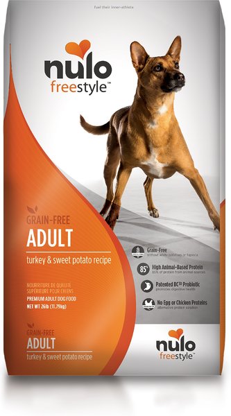 NULO Freestyle Grain Free Turkey Sweet Potato Recipe Dry Dog Food 26 lb bag Chewy