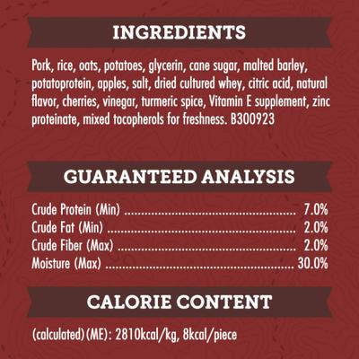 Show full view: Zuke's Lil' Links Pork & Apple Recipe Gluten-Free Adult Soft & Chewy Dog Treats, 3-oz pouch slide 7 of 14