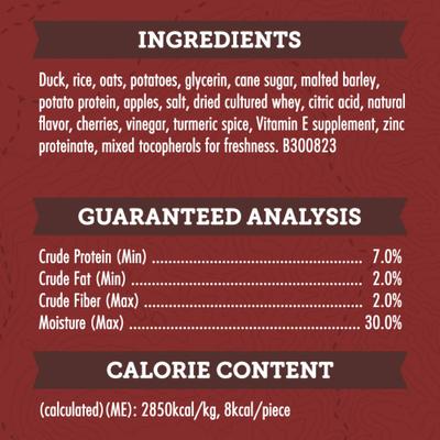 Show full view: Zuke's Lil' Links Sausage-Style Real Meat, Duck & Apple Recipe Gluten-Free Adult Soft & Chewy Dog Treats, 6-oz bag slide 7 of 13