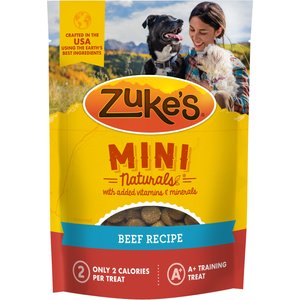Zuke's Mini Naturals Beef Recipe Dog Treats, 10-oz pouch