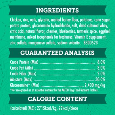 Show full view: Zuke's Hip & Joint Chicken Recipe Soft & Chewy Dog Treats, 3-oz pouch slide 7 of 13