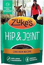 Zuke's Hip & Joint Chicken Recipe Soft & Chewy Dog Treats, 6-oz bag