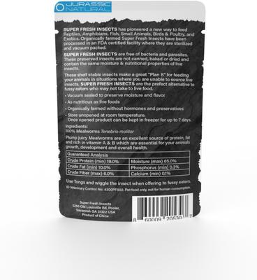 Show full view: Jurassic Natural Super Fresh Mealworm, 0.70-oz slide 2 of 2