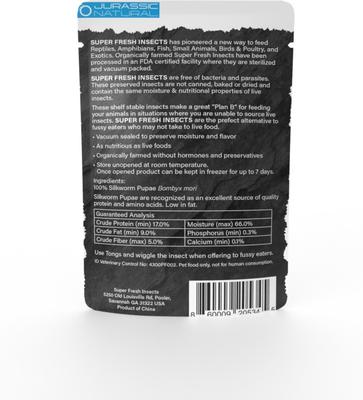 Show full view: Jurassic Natural Super Fresh Silkworm Pupae, 0.53-oz slide 2 of 2