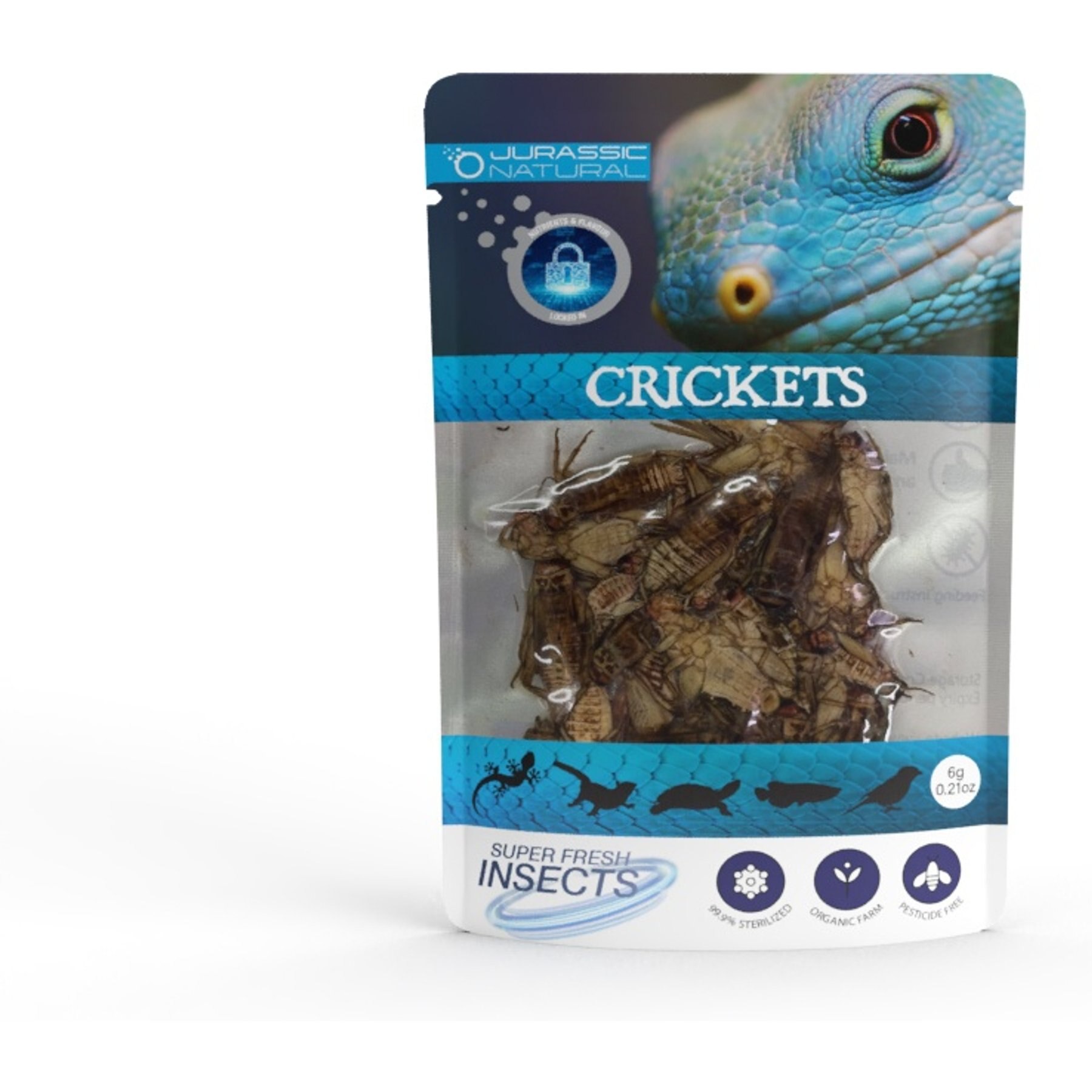 Jurassic Natural Super Fresh Cricket, 0.21-oz