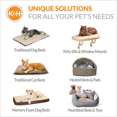 Show full view: K&H Pet Products Extreme Weather Kitty Pad Petite, Tan slide 9 of 11
