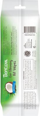 Show full view: TropiClean Wax, Debris, & Odor Remover Ear Cleaning Wipes for Dog & Cats, 50 count slide 3 of 12