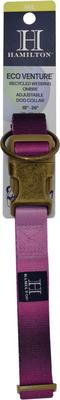 Show full view: Hamilton Eco Venture Recycled Ombre Adjustable Standard Dog Collar, Raspberry, Small/Medium: 12 to 18-in neck, 5/8-in wide slide 3 of 8