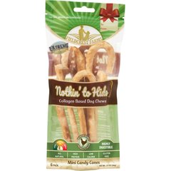 Fieldcrest Farms Nothin' To Hide Mini Candy Cane Chicken Flavor Dog Chews, 6 count