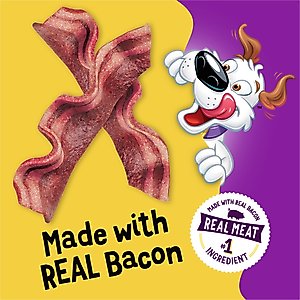 Purina Beggin' Strips Original with Bacon Flavored Dog Treats, 26-oz pouch, case of 2