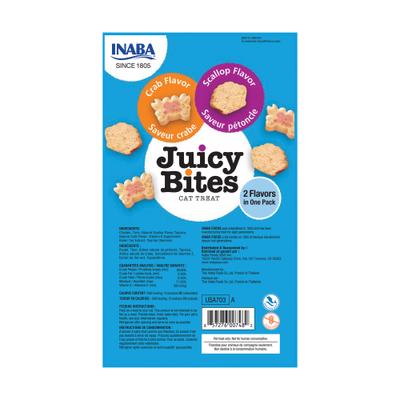 Show full view: Inaba Juicy Bites Scallop & Crab Flavor Soft & Chewy Cat Treats, 0.4-oz pouch, 18 count slide 3 of 9