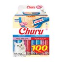 Inaba Churu Grain-Free Tuna Variety Lickable Cat Treat, 0.5-oz tube, 100 count