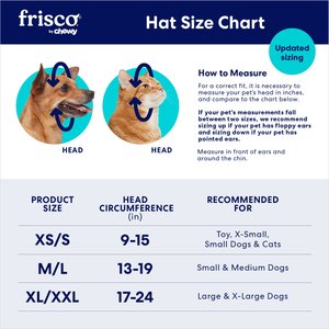 Frisco Palm Leaf Short Brimmed Bucket Dog & Cat Hat, Palm Leaves, X-Small/Small