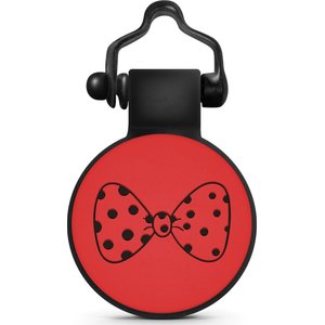 SILIDOG The Silent Pet Tag Silicone Bow Tie Personalized Dog & Cat ID ...