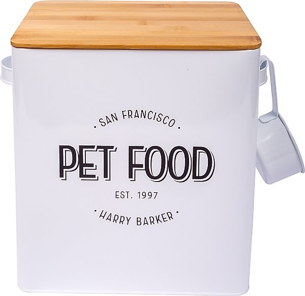 Pet Supplies : Harry Barker White Classic Food Storage