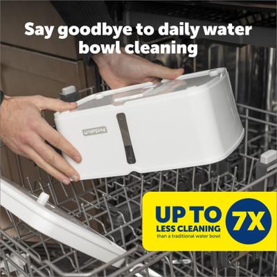 Show full view: PetSafe Viva Plastic Cat & Dog Fountain, White, 140-oz slide 4 of 10