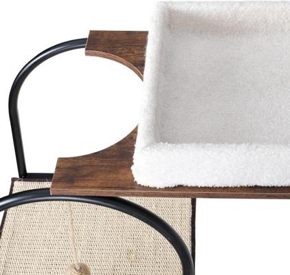 Show full view: Cesicia Modern Cat Tower Cat Tree & Condo, White slide 8 of 9