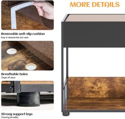 Cesicia Pet Step Window Perch Bunk Beds Dog Bed, Black slide 2 of 7