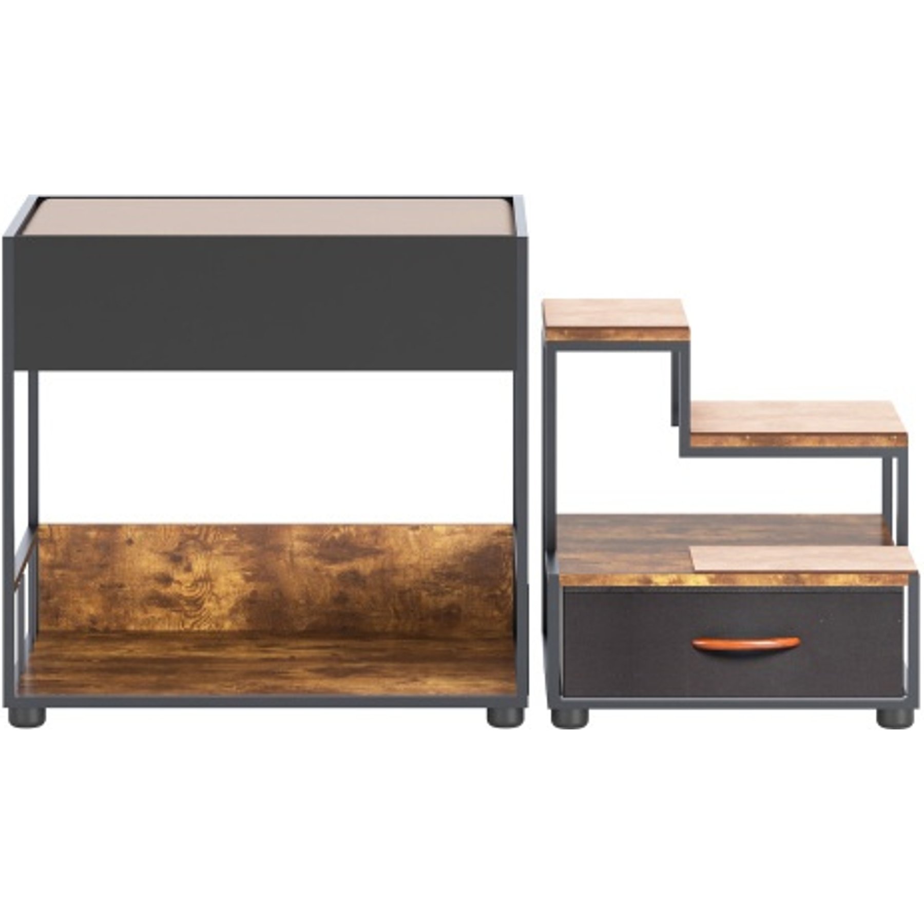 Cesicia Pet Step Window Perch Bunk Beds Dog Bed, Black