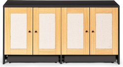 Cesicia Double Litter Box Cat Litter Box Enclosure, White slide 1 of 7