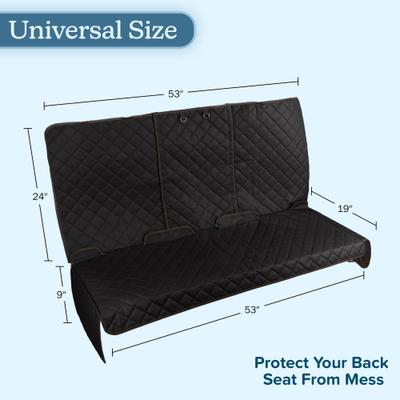 Show full view: Pet Adobe Back Seat Dog & Cat Car Seat Cover, Black slide 5 of 7