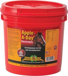 Finish Line Apple-A-Day Electrolyte Apple Flavor Powder Horse Supplement, 15-lb tub