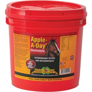 Finish Line Apple-A-Day Electrolyte Apple Flavor Powder Horse Supplement, 15-lb tub